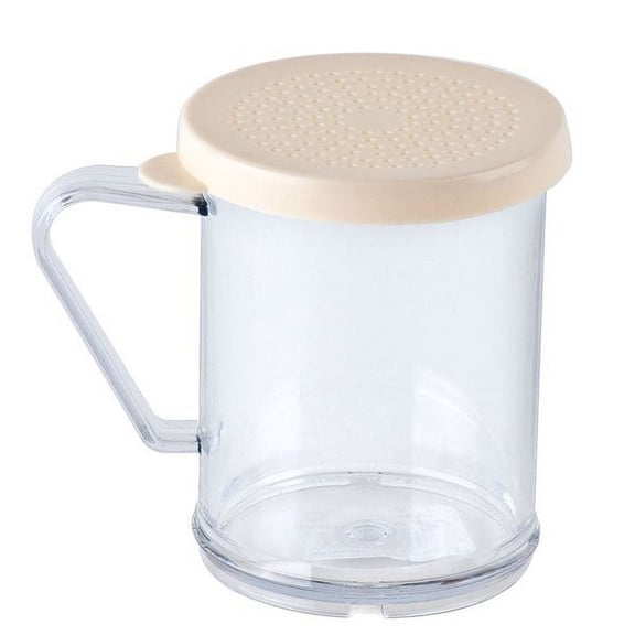 dredge, clear,beige top ,tablecraft products company, 166a