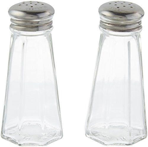 Salt and Pepper Shaker Set (Clear Glass)