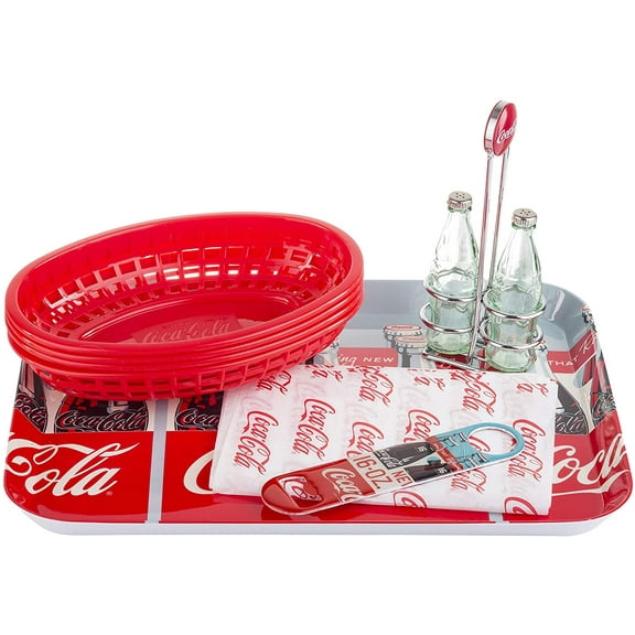 Tablecraft 400799 Coca-Cola Bundle, 15.25" x 11" x 3", Red