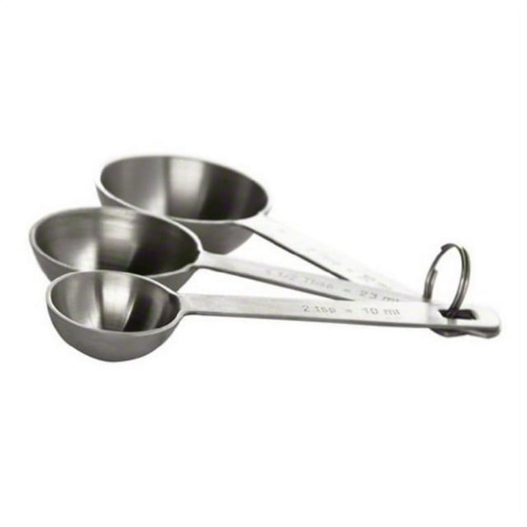 Tablecraft Set of 3 Heavyweight Steel Extra Large Measuring Spoons [Set of  3]