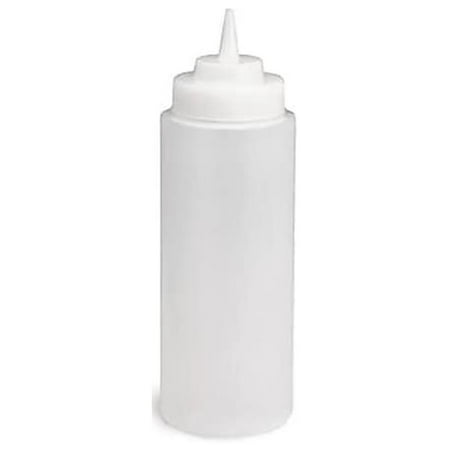 Tablecraft Squeeze Bottle, Wide Mouth, Clear, 32-Ounce