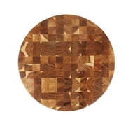 Tablecraft ACARD16 16" X 1 1/2" Acacia Wood End Grain Chopping Block Serving Board