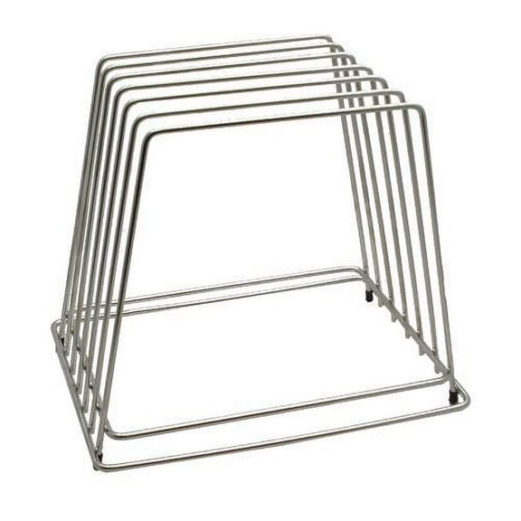 Tablecraft - CBR6 - 6-Slot Stainless Steel Cutting Board Rack
