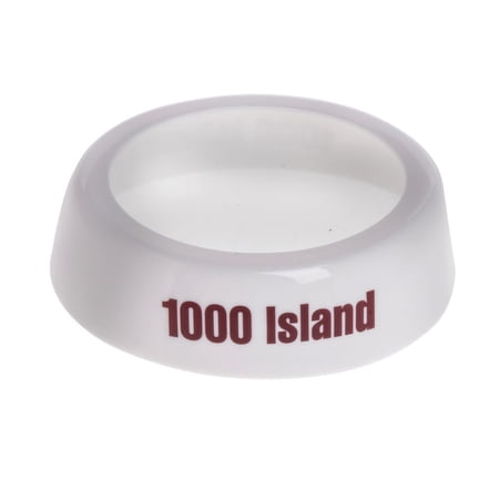 Tablecraft CM8 Dispenser ID Collar "1000 Island" maroon print