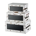 thumbnail image 1 of Tablecraft Chalkboard 3 Piece Solid Wood Crate Set, 1 of 4