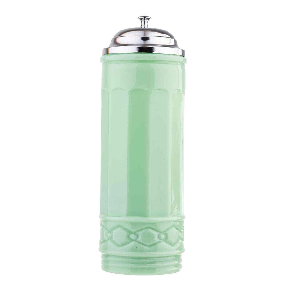 Tablecraft Jadeite Glass Collection 11.25" Straw Jar