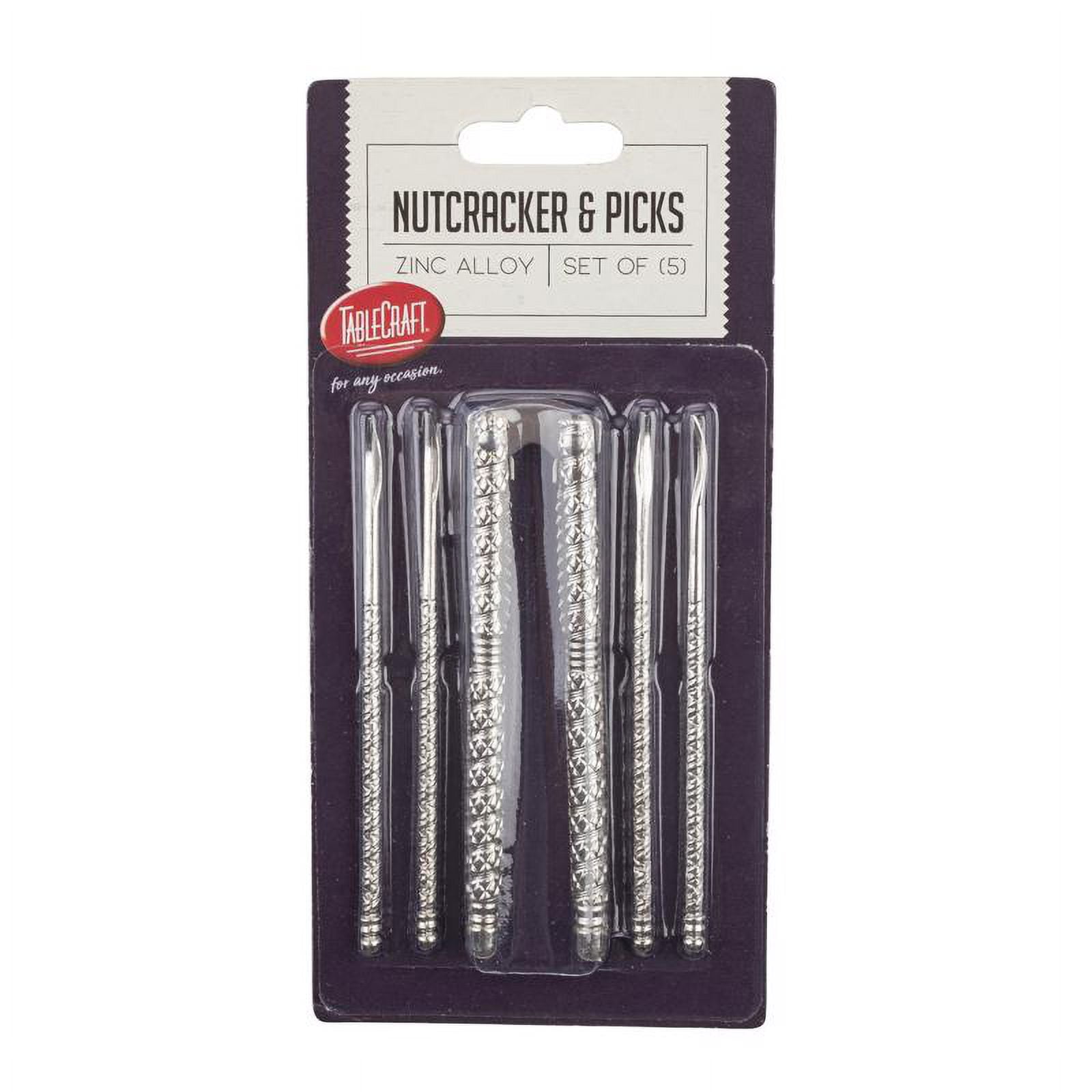 Tablecraft Kitchen Utensil: Nutcracker and 4-Piece Pick Set, Easy
