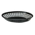 thumbnail image 1 of Tablecraft Oval Plastic Serving Baskets, 1-7/8"H x 8-7/8"W x 11-3/4"D, Black, Pack Of 12 Baskets, 1 of 2