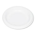 thumbnail image 1 of Tablemate 6644WH 6 in. Diameter Plastic Dinnerware Plates - White (125/Pack), 1 of 5