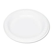 Plastic Dinnerware Plates, 6" dia, White, 125/Pack