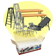Tables, Ladders & Chairs Match Accessory Set for WWE & AEW Wrestling Action Figures
