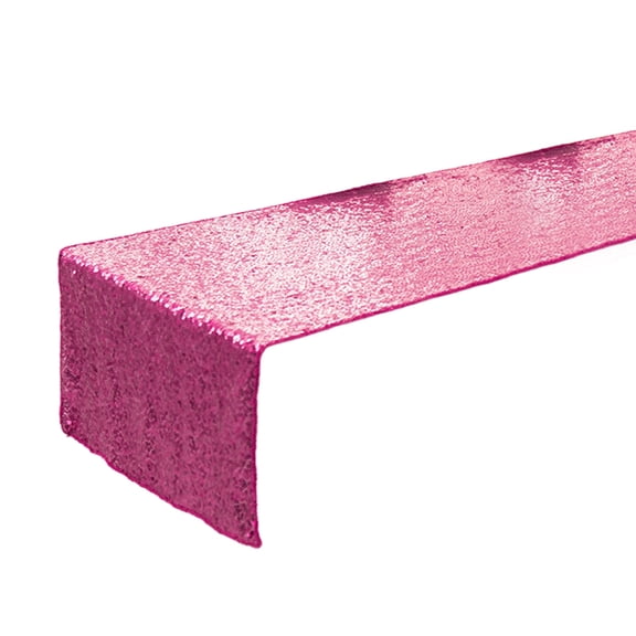 Tablescape with a Sequins Table Runner Eye Catching Table Runner in Pink for Special