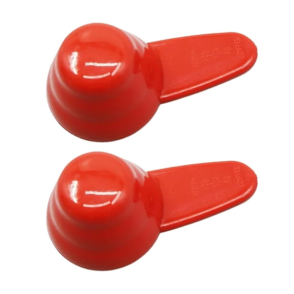 Tablespoon Measuring Spoon, Plastic Coffee Scoop, Dry Ingredient Measuring Gadget Short Handle Compact Portion Tool 3.7X1.97 Inch for Sugar Grain Ground Coffee Baking Raw Material Precise,Red