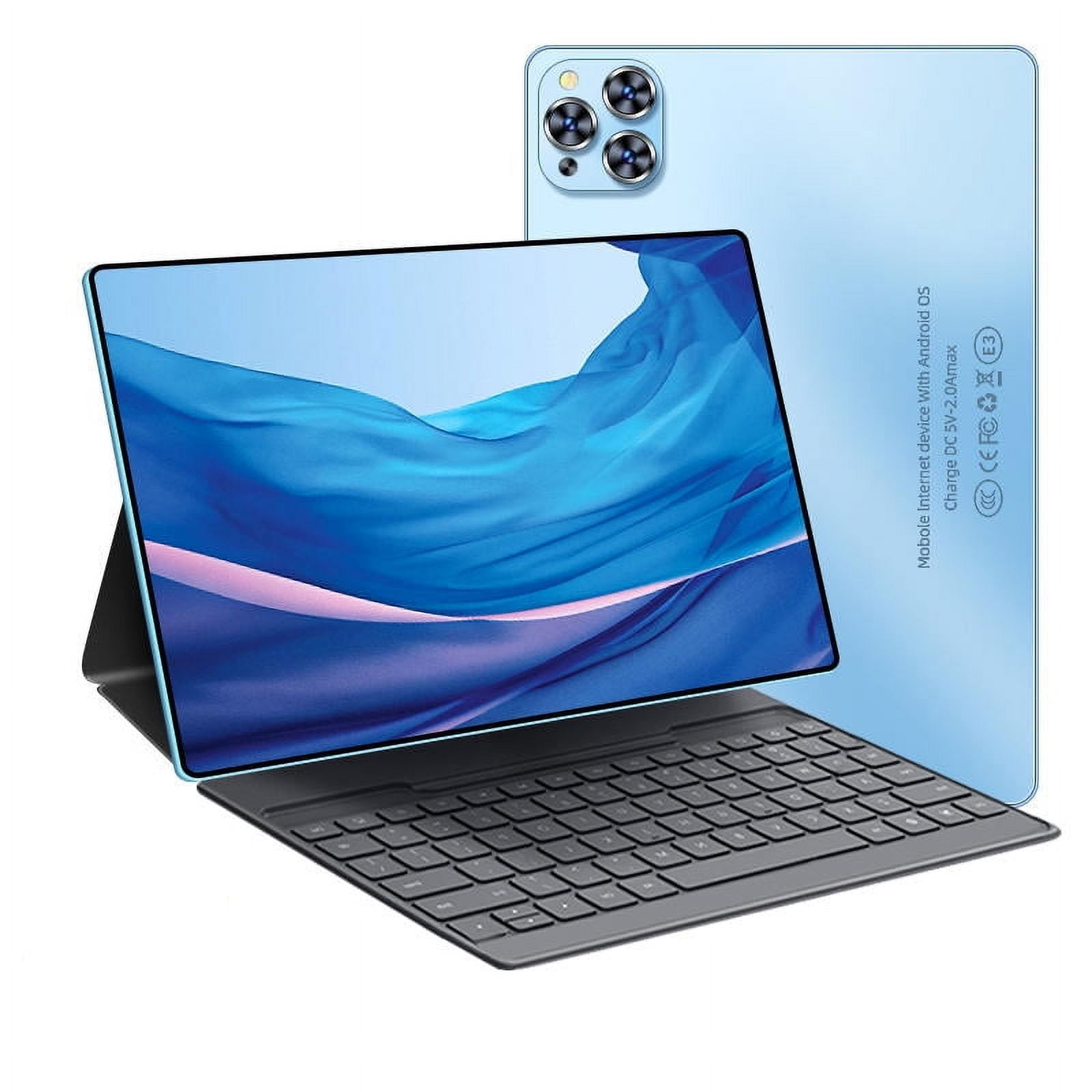 Tablet 10.1 Inch Android 12 Tablet,WiFi Tablets PC,8 GB RAM+256GB ROM( Expand to 512GB),Octa-Core,4G/5G Wi-Fi,Bluetooth,Dual Camera 8MP+16MP,8800mAh,With Bluetooth keyboard