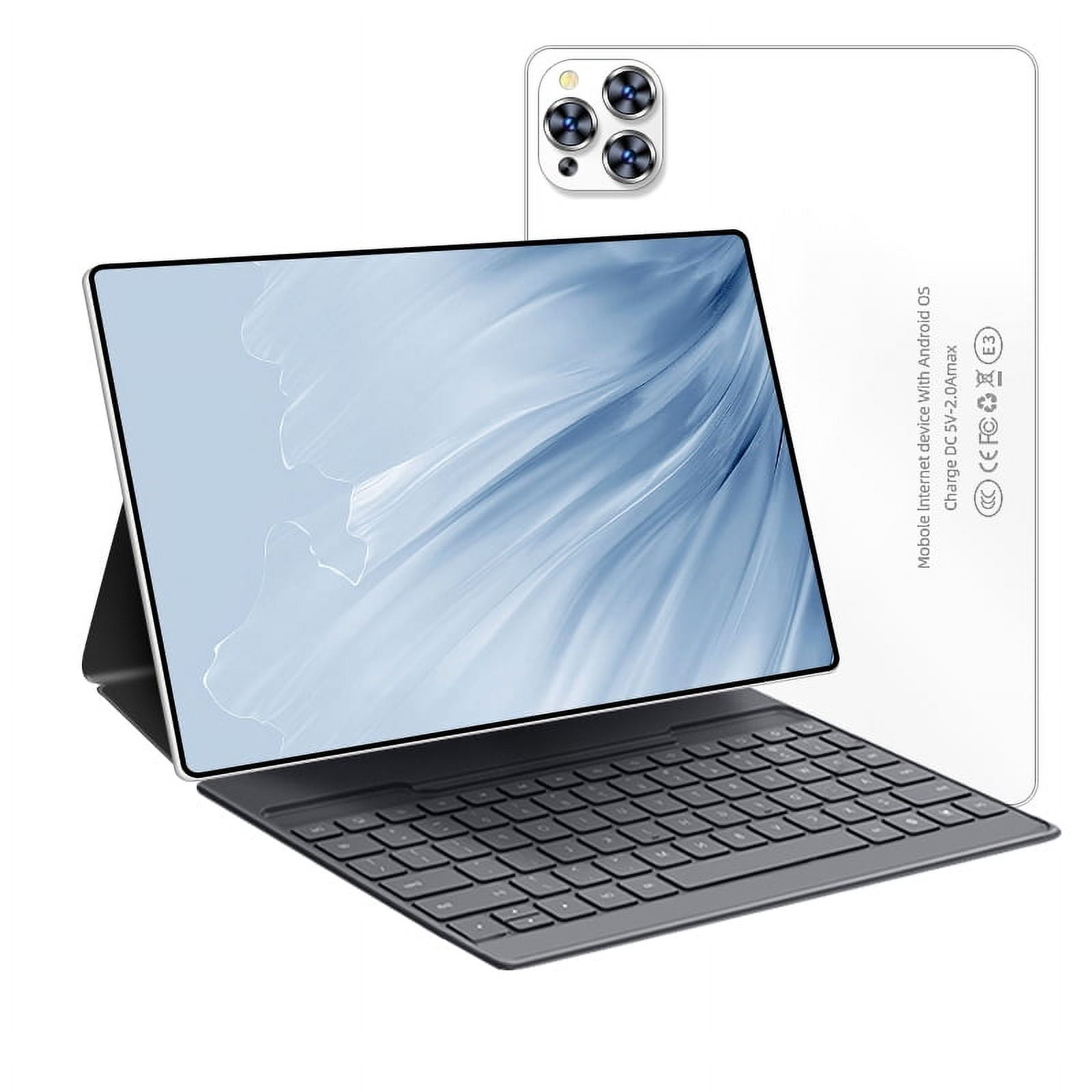 Tablet 10.1 Inch Android 12 Tablet,WiFi Tablets PC,8 GB RAM+256GB ROM( Expand to 512GB),Octa-Core,4G/5G Wi-Fi,Bluetooth,Dual Camera 8MP+16MP,8800mAh,With Bluetooth keyboard