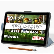 Callsky Tablet 10.1" Android 15 Tablet, Octa-core Processor, 16GB RAM 128GB ROM (Up to 2 TB), 800 x 1280 Resolution, Wi-Fi 6 & Bluetooth 5.2, 6000mAh Battery, Tablet PC with Stand Case & Stylus