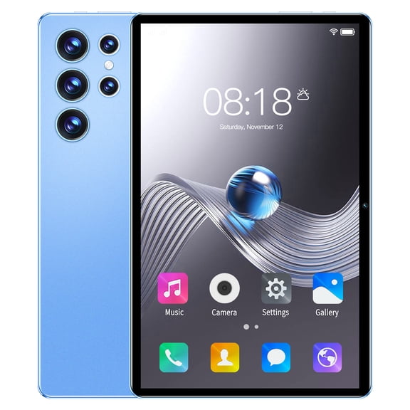 Tablet 10.1 Inch Android Device, WiFi Bluetooth Call Tablet With Dual Camera Large Battery Storage Support Video Learning Entertainment, For Home Office Travel