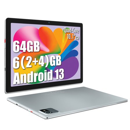 Tablet 10 Inch Android 13 6GB RAM 64GB ROM Quad Core 1280800 HD IPS Screen