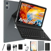 Android 13 Tablet 10 inch Tablet with Keyboard Wireless Mouse Stylus,4G Phone Tablet