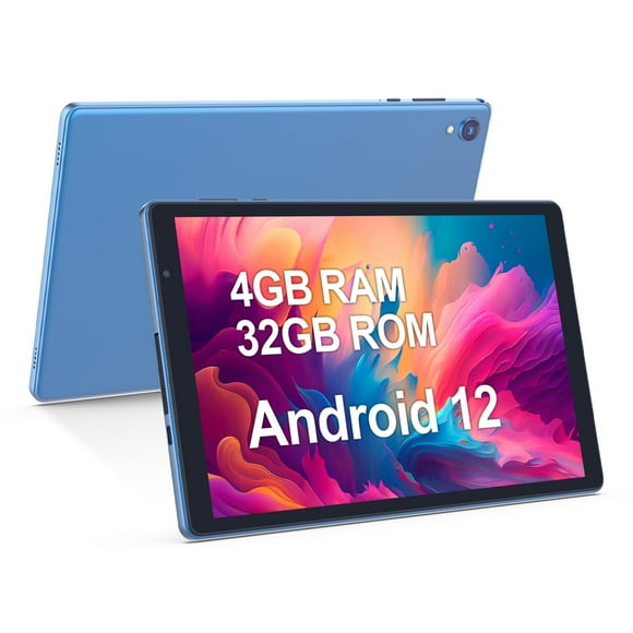 Tablet 10 inch, Android 12 Tablet, 32GB ROM 1TB Expand Computer Tablets, Quad Core Processor 6000mAh Battery, 1280x800 IPS Touch Screen, 2+2MP Dual HD Camera, Bluetooth Wifi Tablet PC, Grey