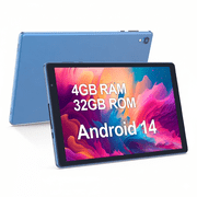 PUTECCH Tablet 10 inch, Android 14 Tablet, 32GB ROM 1TB Expand Computer Tablets, Quad Core Processor 6000mAh Battery, 1280x800 IPS Touch Screen, 2+2MP Dual HD Camera, Bluetooth Wifi Tablet PC，Blue deal from Walmart