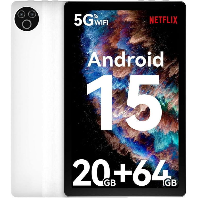 Android 15 GO Tablet 10inch Tablet, 5-Core, 20GB RAM+64GB ROM+1TB