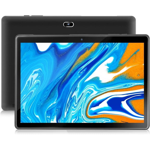 Tablet 10 inch, Android Tablet with 2GB RAM 32GB, 2MP+8MP Dual Camera, Quad-Core Processor, 1280x800 IPS HD Display Screen, Wi-Fi Bluetooth 5000mAh Black