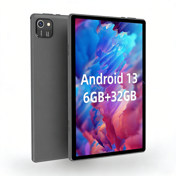 Tablet 10 inch Android Tablets, 6GB RAM 32GB ROM 512GB Expand, Quad-Core Processor, 1280x800 LCD Touch Screen, WiFi, Dual Camera, BT, 6000mAh Battery
