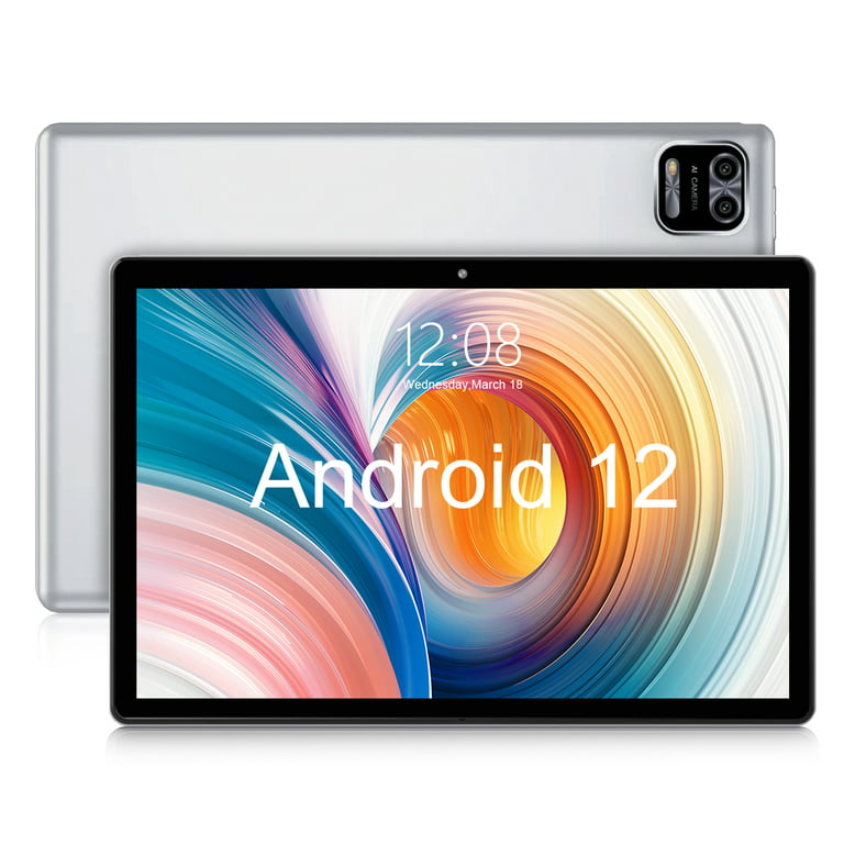 Tablet 10 inch Android 12 Tablet,3GB RAM 64GB ROM,2MP+8MP Camera,1280x800 IPS Google Tablets,Quad-Core Processor Tablets,6000mAh Lasting Battery - Walmart.com