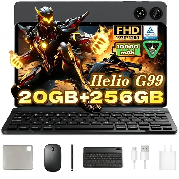 ZPad3 11 Inch Helio G99 Android Tablet, 120Hz 1920x1200 Fhd Display, 20GB+256GB+2TB Expand, Android 15 tablet, 10000mAh+18W Fast Charge, Widevine L1, 8/16MP