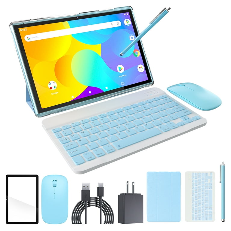 Tablet 2 in 1 Tablet with Keyboard Including Case Mouse Stylus