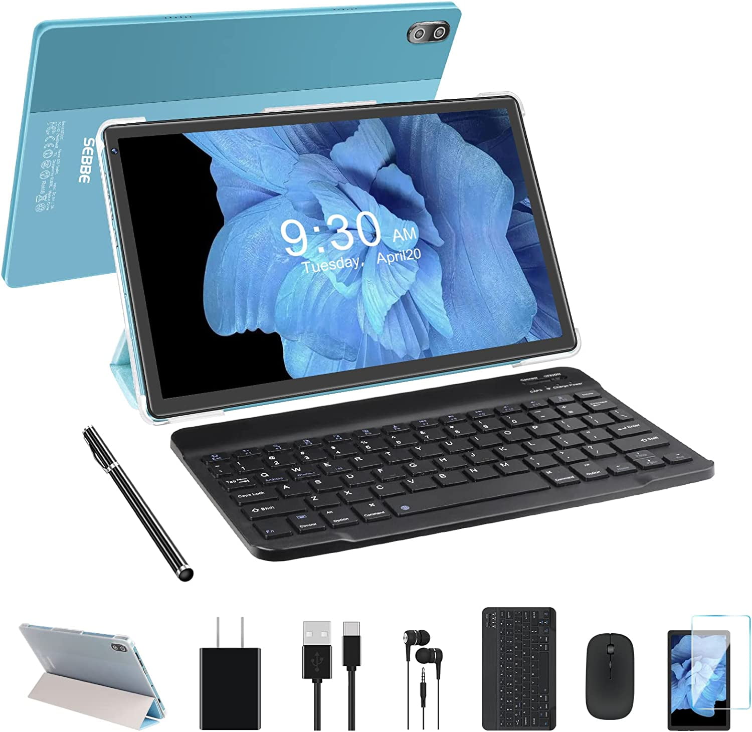 SEBBE Android 11 Tablet, 10.36 Inch, 4GB RAM, 64GB Storage, WiFi