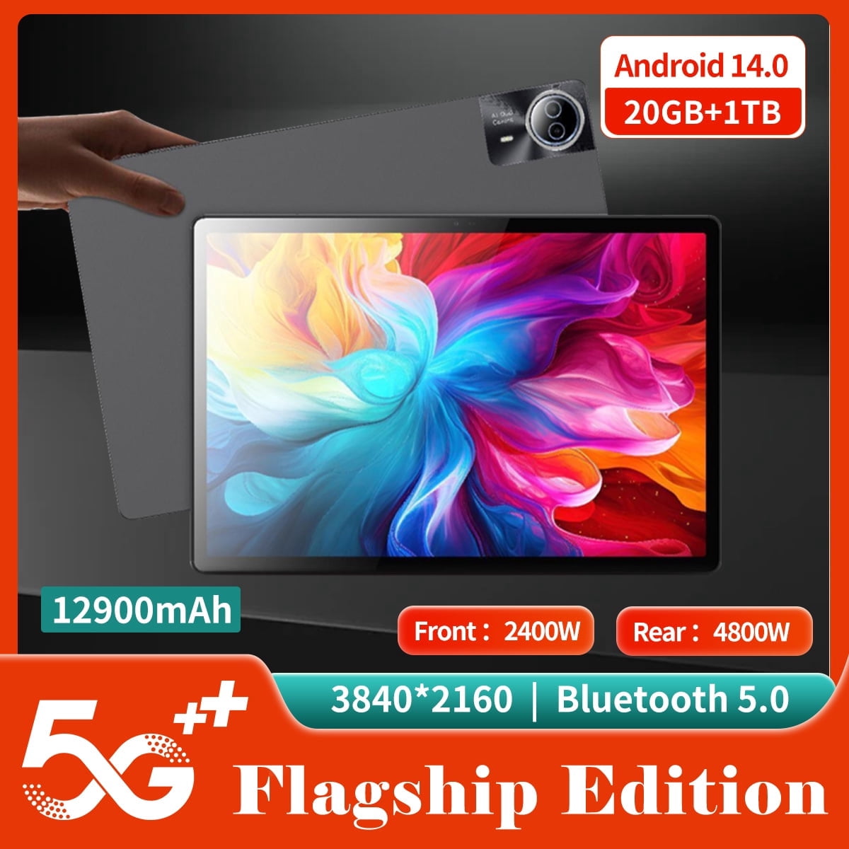 Tablet 2026 New Flagship Android14 Tablet, 14 Inch Tablet,5G Wi-Fi