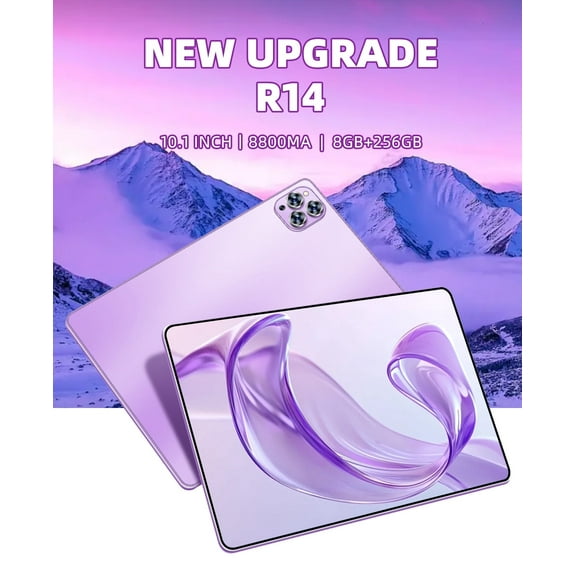 Tablet 2025 Newest Android 12 Tablet Purple, 10 Inch Tablet,5G Wi-Fi Tablet Computer,2 In 1 Tablet with Keyboard, 256GB ROM+8GB RAM ,Octa-Core Processor,1920 * 1200 IPS,Bluetooth,GPS