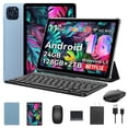 thumbnail image 1 of Tablet 2026 Android 16 AI Tablet with Gemini AI, 11 Inch FHD Display, 24GB RAM 128GB ROM /2TB TF, T7250 CPU+13MP Camera, 8000mAh, Widevine L1, 2 in 1 Tablets with Keyboard Mouse Stylus, Blue, 1 of 10