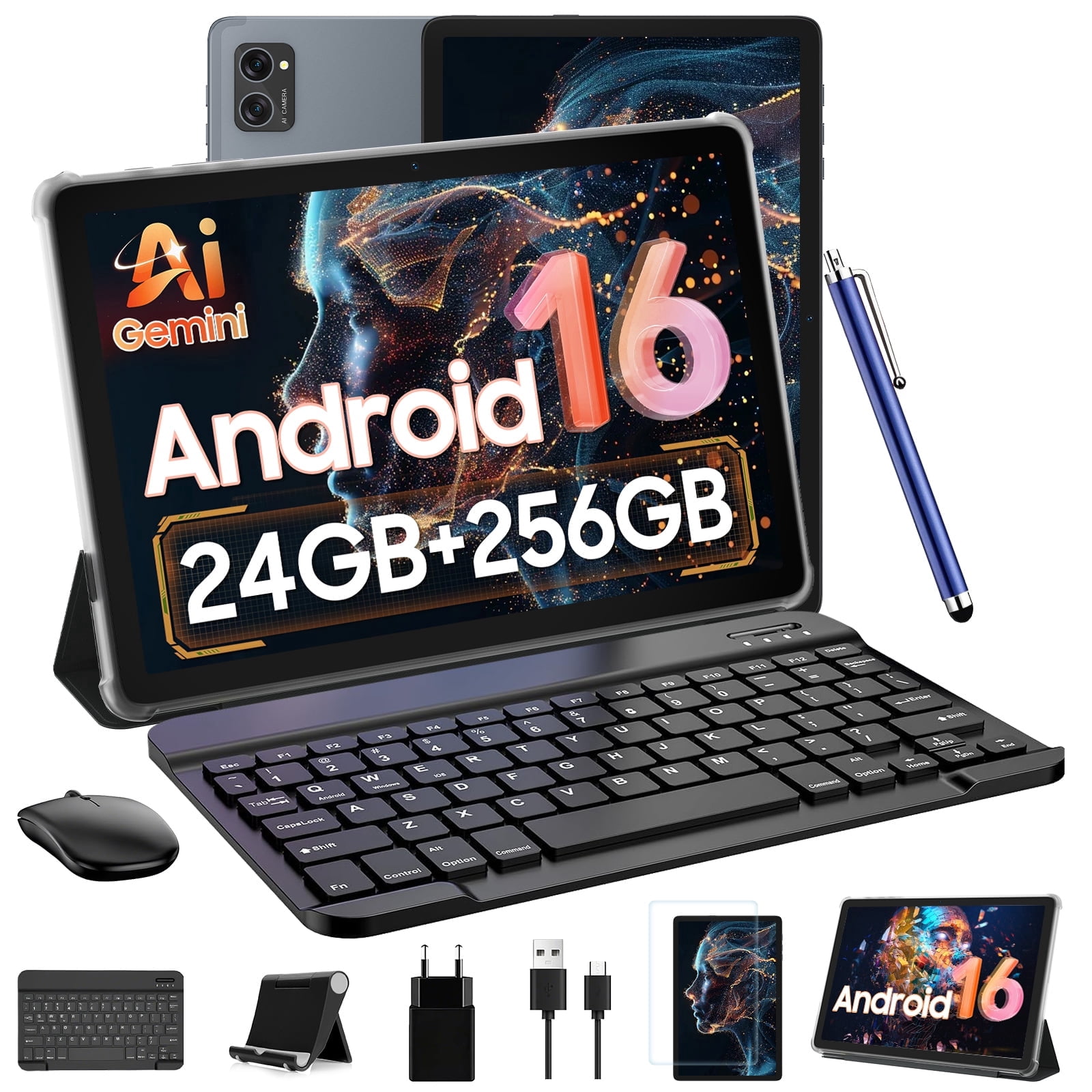 Tablet 2026 Android 16 Tablets with 10.1 Inch Incell Display, 24GB RAM ...