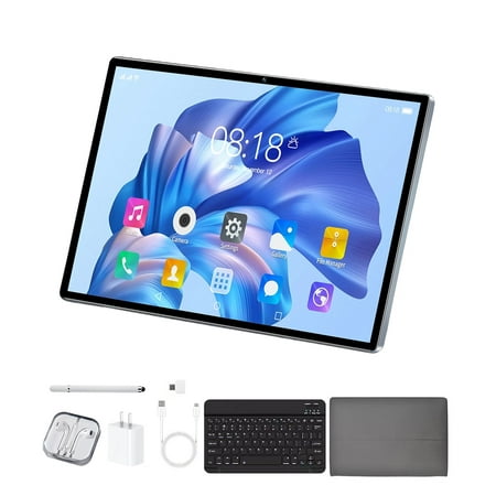 Tablet 2026 Newest Android 12 Tablet, 10 Inch Tablet,5G Wi-Fi Tablet Computer,2 In 1 Tablet with Keyboard, 256GB ROM+8GB RAM ,Octa-Core Processor,1920 * 1200 IPS,Bluetooth,GPS