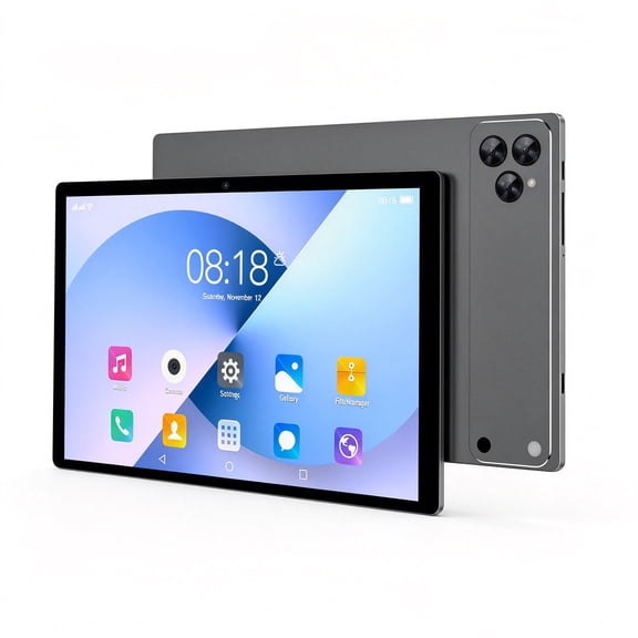 Tablet 2026 Newest Android 12 Tablet, 10 Inch Tablet,5G Wi-Fi Tablet Computer,2 In 1 Tablet with Keyboard, 256GB ROM+8GB RAM ,Octa-Core Processor,1920 * 1200 IPS,Bluetooth,GPS,Black