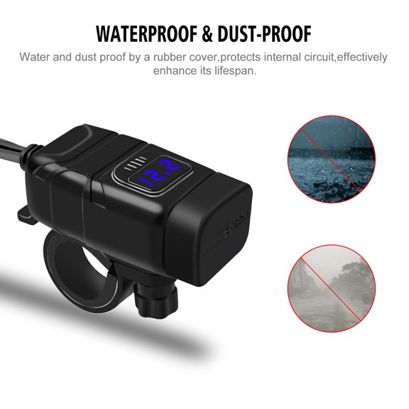 ,Tablet 7/8inch Handlebar On/off Switch Tablet Voltmeter On/off Switch With Voltmeter On/off Qc3.0 With Voltmeter Type-c Super Qc3.0 Usb Type-c Super Switch Tablet 7/8inch Cometx Qisuo