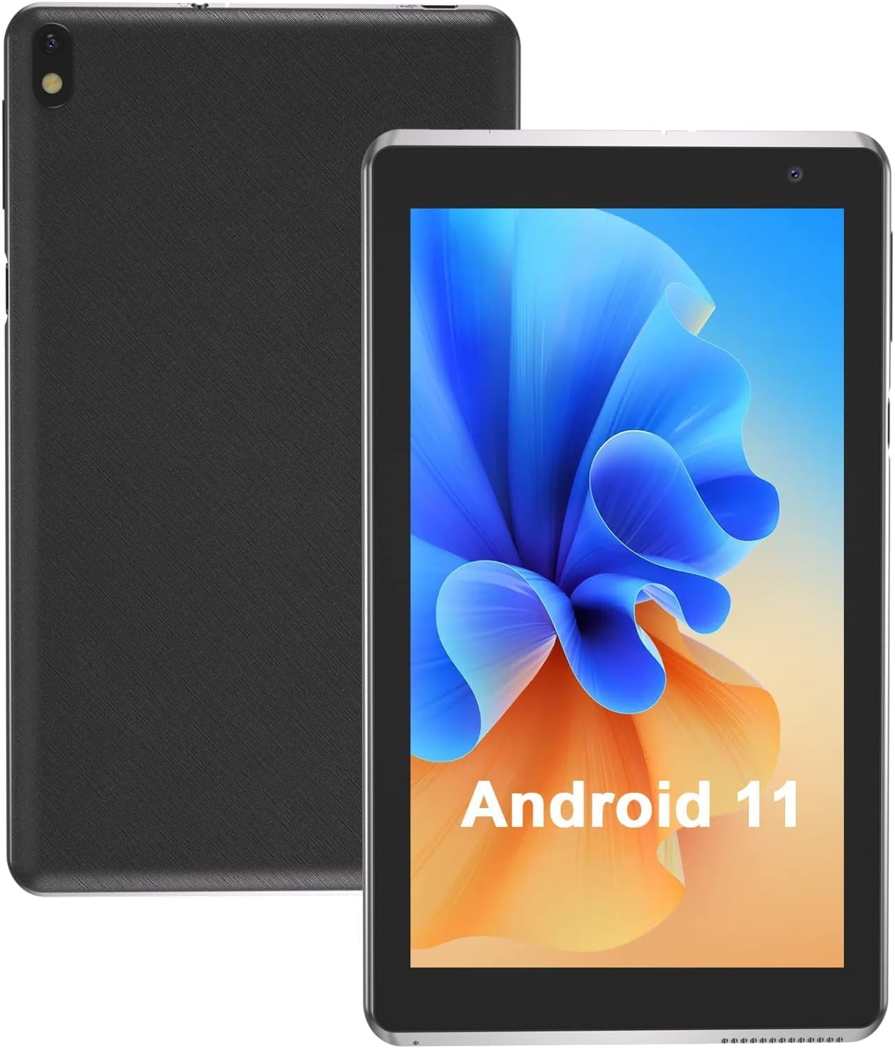 Tablet, inch Android 11 Tablets RAM2GB+ROM32GB Quad Core Tablet, IPS Screen, 5.0 MP Camera, Wi-Fi, Bluetooth, GPS, FM Tablet PC Black Walmart.com