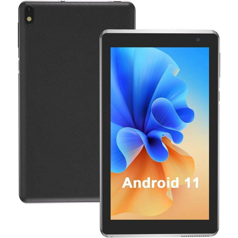 Tablet, inch Android 11 Tablets RAM2GB+ROM32GB Quad Core Tablet, IPS Screen, 5.0 MP Camera, Wi-Fi, Bluetooth, GPS, FM Tablet PC Black Walmart.com