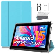PUTECCH Tablet 7 inch Android 15 Tablets with Case,1024 x 600 HD,3GB RAM 32GB ROM 1TB Expand,Penta-Core,3500mAh Battery,GMS Certified(Blue) deal from Walmart