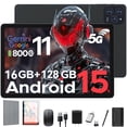 thumbnail image 1 of 11" Tablet, 2026 Android 15 with Octa-core Processor, 16GB+128GB, 1TB Expandtion, 8000mAh Battery, HD IPS Large tableta,WiFi 6&BT5.0, 1 of 8