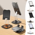 thumbnail image 1 of Tablet Car Mount | Adjustable Phone Holder | Multifunctional Aluminium Alloy Support, Magnetic 1800° Rotation, Foldable Desktop Bracket, Black White Blue, 1 of 9