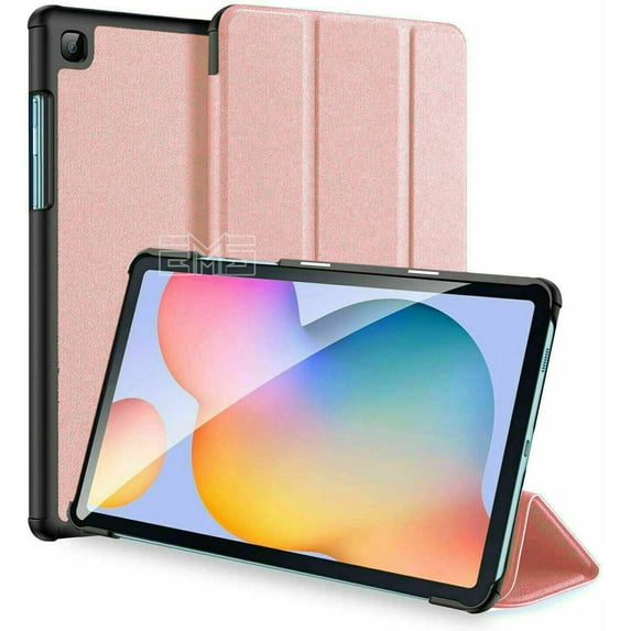 Tablet Case For Samsung Galaxy Tab a 10.1" 2019 T510 Case Smart Folio Leather Flip Cover - Rose Gold