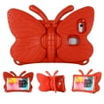 thumbnail image 1 of Tablet Case For Kids, 3D Cartoon Butterfly Non-Toxic EVA Light Weight Kid Proof Shockproof Case with Kickstand for Samsung Galaxy Tab A 8.0 2019 / Tab A 8.0 2017 / Fire HD 8 2018/2017, Red, 1 of 5