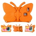 thumbnail image 1 of Tablet Case For Kids, 3D Cartoon Butterfly Non-Toxic EVA Light Weight Kid Proof Shockproof Case with Kickstand for Samsung Galaxy Tab A 8.0 2019 / Tab A 8.0 2017 / Fire HD 8 2018/2017, Orange, 1 of 5