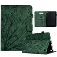 thumbnail image 1 of Tablet Case for Kindle Fire HD8/HD8 Plus 12th 10th Gen 2022/2020, Embossed Pattern PU Leather Book Style Smart Auto Wake/Sleep Cover with Stand Card Slots Magnetic Clasp Shockproof Case,Green, 1 of 9
