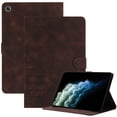 thumbnail image 1 of Tablet Case for Samsung Galaxy Tab A9 8.7" 2023 SM-X110 / SM-X115, Butterfly Pattern PU Leather Folio Case with Card Holder, Flip Stand Shell Shockproof Full Protection Case, Coffee, 1 of 8