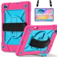 thumbnail image 1 of Tablet Case for Samsung Galaxy Tab S6 Lite 10.4 SM-P613 Kids Protector Tab A 8.0 2019 SM-T290 Shockproof Stand Cover Handstrap (Rosered blue,S6 Lite 10.4 SM-P615), 1 of 7